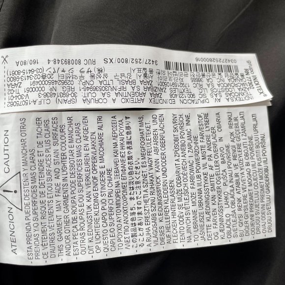 Zara trf collection - Leather coat - Size XS - Black - NWOT - Picture 5 of 5